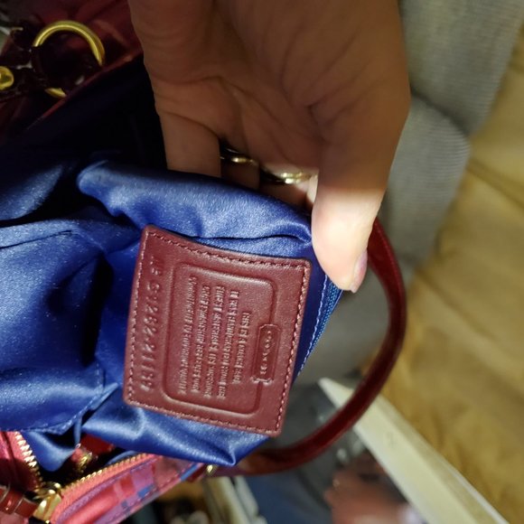 Like New Rare Coach Poppy Tartan Foldover Shoulder Bag or Cossbody Bag Purse - Picture 16 of 16